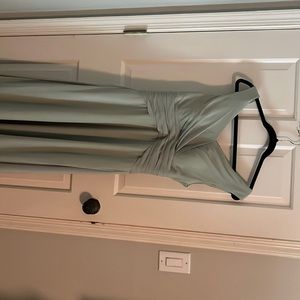 Dusty sage azazie bridesmaid dress! Great condition. Size A6